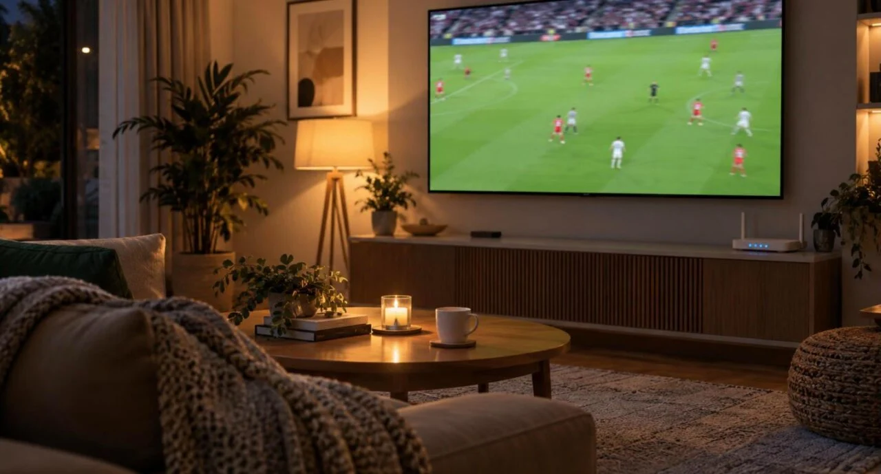 IPTV in Calgary: live sports streaming in 4K on a living-room TV with a streaming stick